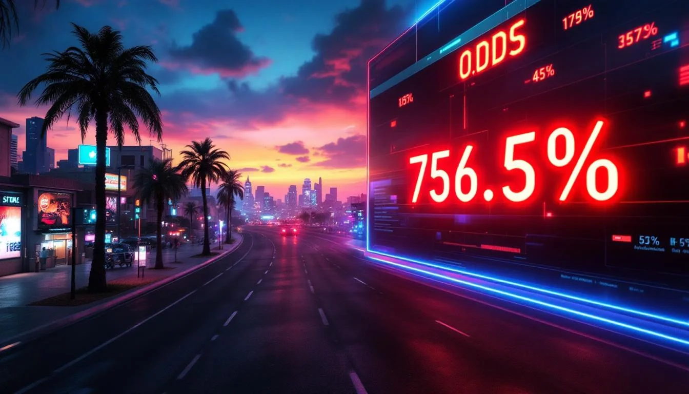 GTA VI Release Before June 2026 Has Just 0.1% Odds as Polymarket Prices In Near-Certain Delay